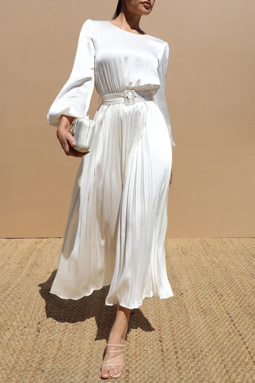 Vestido Midi Plisado Clásico Elegance - Forever Boutique